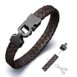 NICHT ALLERGISCH GEGEN HAUT Schließe: Unser männerarmband ist aus 316L Chirurgische Edelstahl, es ist also nicht allergisch auf Ihre Haut. Das Push-Pull-Schließe-Design macht das Ankleiden sehr einfach, leicht und einfach zu tragen