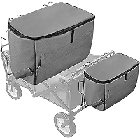 Sac De Rangement Pliable Oxford Imperméable Pour Chariot - Camping, Plage Et Jardin (Gris)