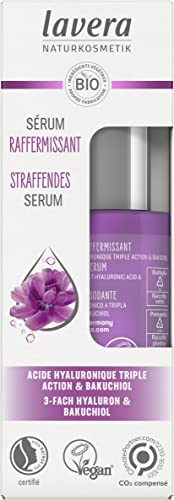 Sérum Raffermissant anti-âge lavera soin visage vegan aux ingrédients végétaux bio