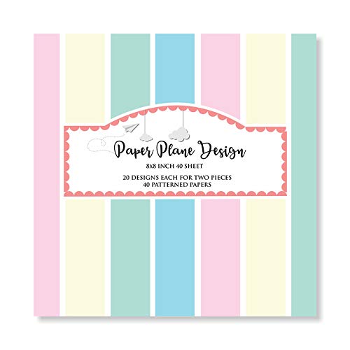 LADECOR Multiple Pattern Art and Craft Sheets for Decoration and Gift Wrapping (Pack of 40 Sheets) Design-I