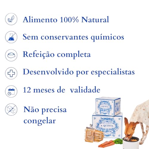 Ração Alimento Natural A Quinta para Cães - MENU DAS ESTAÇÕES - 300GR (3 PCT MENU DAS ESTAÇÕES 300gr
