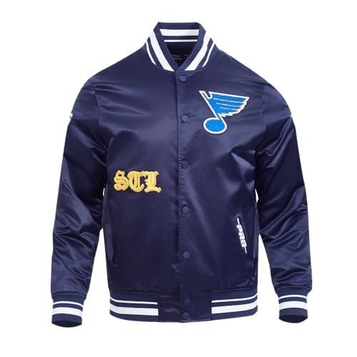 Image of Pro Standard Mens NHL Old English Satin Jacket