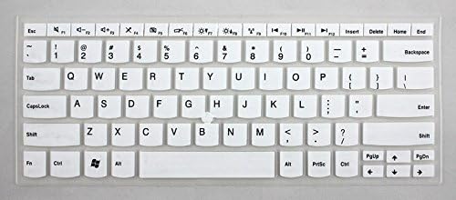 HYAIT 1Pcs Colorful Silicone Keyboard Protector Skin Cover for ThinkPad E30 E31 E40 E420 E420S E425 E50 Edge E13 E320 E325 S420 SEMI-White