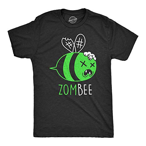 T-shirt zombie homme humoristique imprimé abeille pour look Halloween original