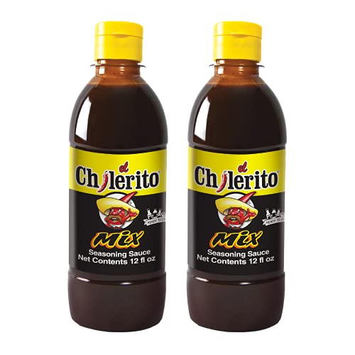 (2 Pack) EL CHILERITO Salsa Mix 355ml/ 12.0 Fl. Oz - Salsa Mexicana - Excelente para mezclas, snacks y bebidas tipo Michelada - Chile Mexicano - Para compartir con amigos y familiares - Kosher