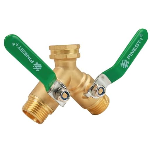 Heavy Duty Brass Garden Hose Splitter