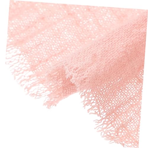 Serviettes en coton et lin rose pour restaurant et décoration de table de mariage
