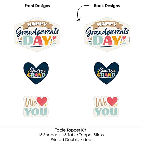 Bigdotofhappinesshappygrandparentsdaygrandmagrandpapartycenterpiecestickstabletopperssetof15 Urban Country Home Decor Big dot of happiness happy grandparents day grandma grandpa party centerpiece sticks table toppers set of 15 urban country home decor