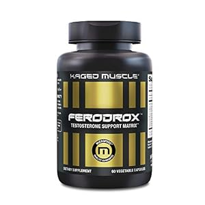 Kaged Muscle, Ferodrox, Ultra-Premium Testosterone Booster with LJ100 Tongkat Ali, KSM-66 Ashwagandha and Shilajit…