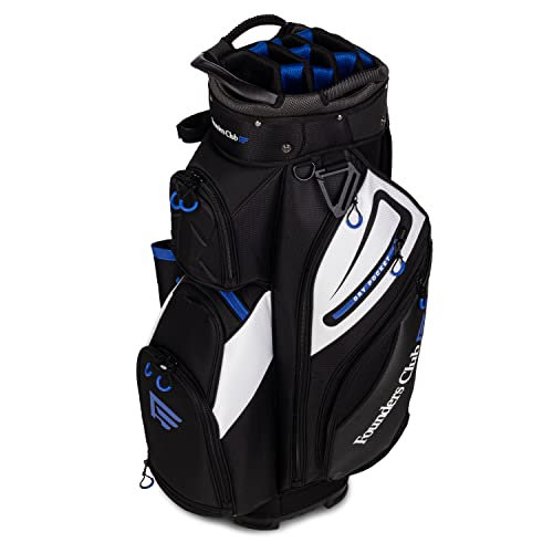 Founders Club Colorado Golf 14 Way Full Length Divider Cart Bag (Black White Blue)