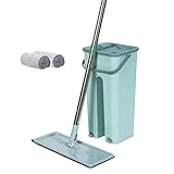 PARA TODO TIPO DE SUPERFICIES: Mopa de microfibra adecuada para todo tipo de suelos: suelos de baldosas, mármol, cemento pulido, piedra natural, laminados, madera, vinilo, LVT (baldosas vinílicas) y cerámicos