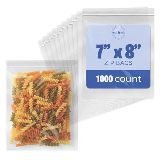 Seal Fresh Resealable Plastic Bags 1000 Count