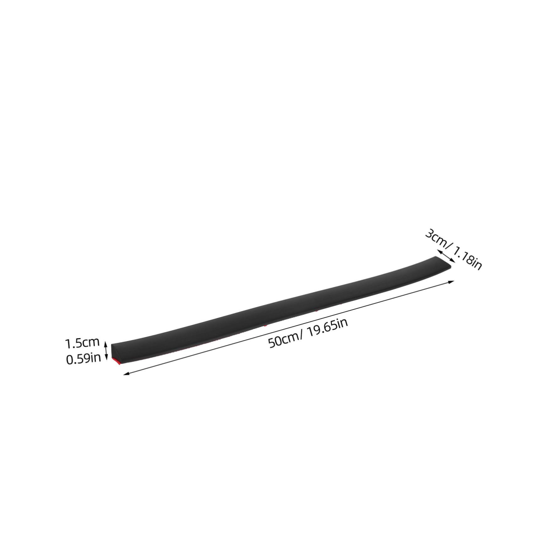 SOLUSTRE Robot Vacuum Climbing Mat Threshold Ramp 2pcs Black 1.5cm High Home Office Anti-Slip Stylish