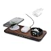 Produktbild Woodcessories Multibase Pro - 3 in 1 Ladestation Holz | Magsafe Ladegerät | Induktive Ladestation für iPhone, Apple Watch, Air Pods inkl. 45W Power Adapter
