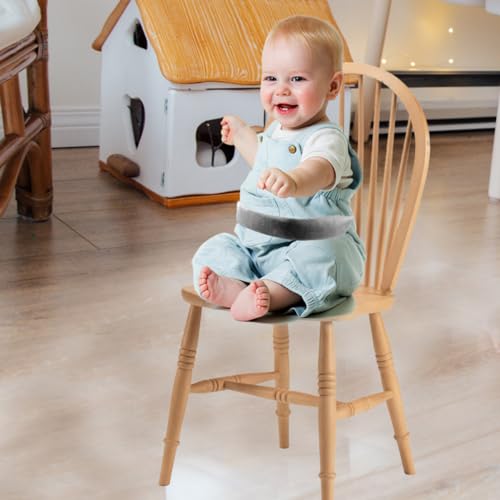 Miniatura 3 de Anicy Correa De Entrepierna Trona - Cinturón De Comedor Para Bebés Asiento De Niño Portátil Silla De Comedor De Bebé Cinturón De Seguridad Portadores, Gris