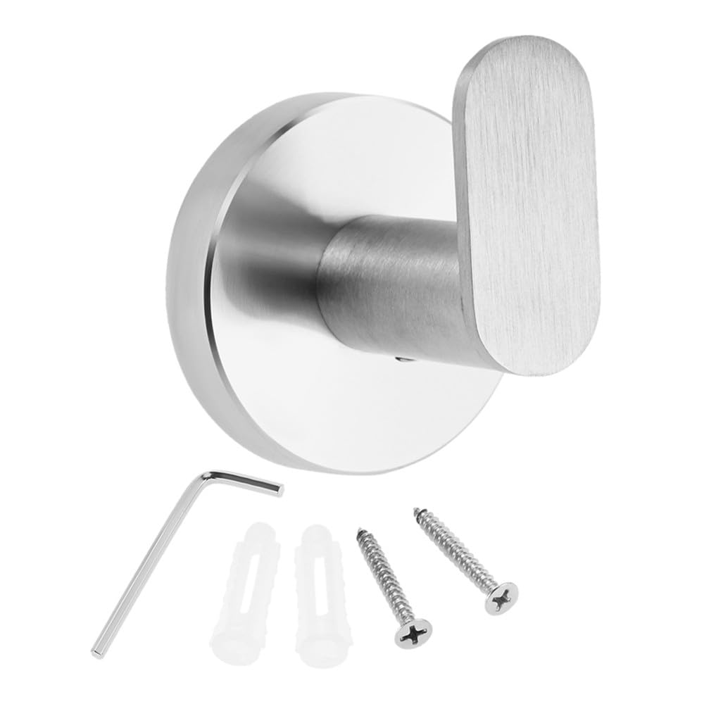 Vvw&Liu Brushed Nickel Bath Coat Hook Stainless Steel Wall Mounted Towel Clothes Robe Hook For Bathroom Kitchen Office Polished Chrome/Brushed Nicke