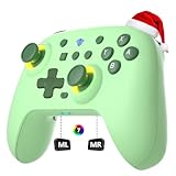 Picture of SZYUYU Switch Controller for Switch 2,Switch Pro Controller for Switch/OLED/Lite/PC with 7 Colors LED Light/3-level TURBO Adjustable,4-Speed Dual Vibration,Support Wake Up and Gyro Axis Motion