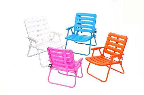 Silla Pvc Desmontable De Acero, Jardín Y Terraza.