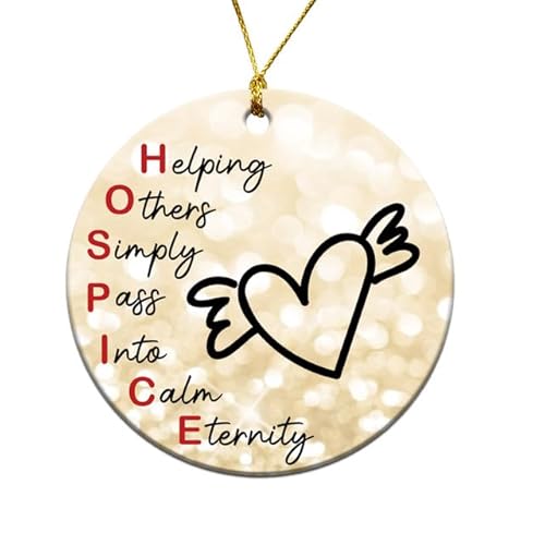 MEDROC Hospice Nurse Christmas Ornament - 2025 Ceramic 3", Nurses Week Appreciation Gifts Bulk for Women Men, Thank You Gift for Certified Hospice and Palliative Nurse Aide Coworkers Friends Décor