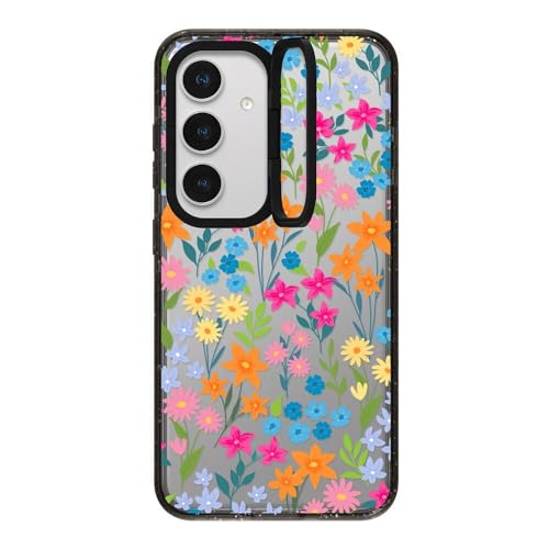 Coque Samsung S24 CASETiFY Fleurs avec anneau de support intégré