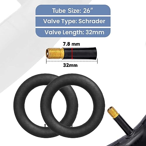 Hycline Fat Bike Tires Replacement Set: 26X4.0 Inch Folding Electric Bicycle Tires Plus Bike Tubes And Tire Levers Compatible Wide Mountain Snow Bike（2 Pairs） #TOP5