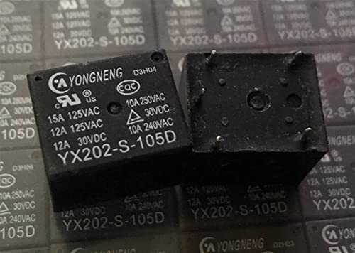 Relé YX202-S-124D de 5 pines y componentes para automatización industrial 3