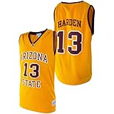 NCAA Arizona State Sun Devils James Harden #13 Gold Tackle Twill Jersey, 3X-Large