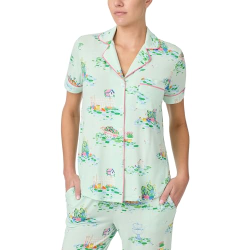 Image of kate spade new york Short Sleeve Cropped Pant PJ Set