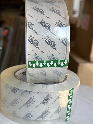 Image of Clear Packaging Tape 2 mil Thick Refill, Moving, Storage & Shipping Tape with 3 inch Core - Clear to Core (6 Rolls - 864 Yards Length) 2 inch x 144 yds