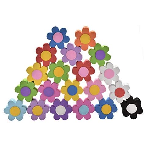 HonXins 5Pcs Random Color Eva Flower Decorative Car Antenna Topper Balls Cover