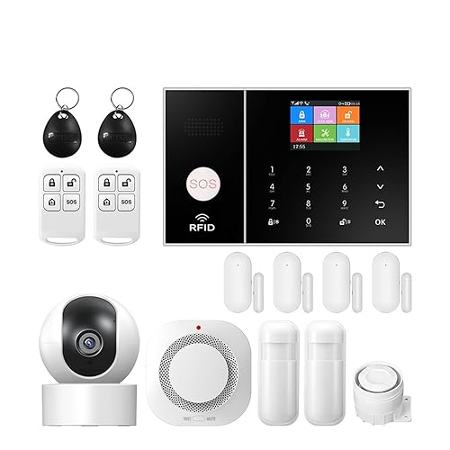 De Alarma For En Casa, De Alarma De Seguridad GSM Con Puerta Y Sensor De Movimiento, Control Por Aplicación Inteligente,Expansible(Set 3)