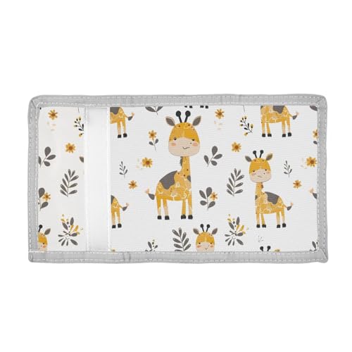 ALAZA Kids Wallets for Boys Girls Toddler Trifold Wallet Children Small Giraffe with Zipper Coin Pocket2