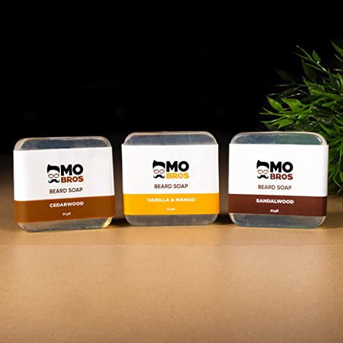 Mo Bro's - Premium Beard Soap Conditioner Wash Bar 80g - 6 Various Scents - Sandalwood - Image 4