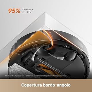 DREAME D20 Air Plus Robot Aspirapolvere Lavapavimenti con 20.000 Pa, Tecnologia Anti-groviglio, Stazione di Svuotamento Automatico, Pulizia di Tappeti/Moquette e Navigazione Intelligente, Nero