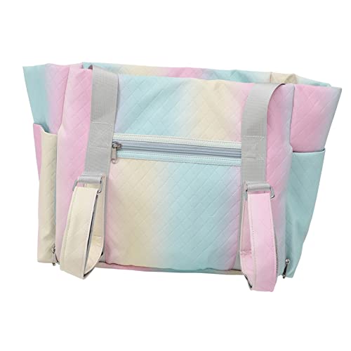 Milisten Bolsa De Yoga Yoga para Mujeres Pequeño Bolsas Bolsillos De Almacenamiento Bolsa De Gimnasio Que Lleva Esteras Plegable Deporte Hombro Bolso De Mano Estera Poliéster Rosa
