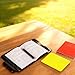 1 Set Plastic Red Yellow Referee Card with Record Paper Storage Holder for Soccer,Judge Coaches Accessory Kit Scorebook for Sport Competition Warning Ejection Delay Training Match