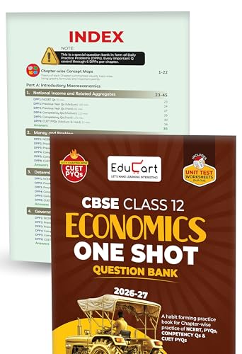 Image of Educart CBSE Class 12 One Shot Question Bank Accountancy, Business Studies, Economics and English 2026-27 (Set of 4 Books) | NCERT Questions, PYQs & Competency-Based Qs | CBSE Board 2027