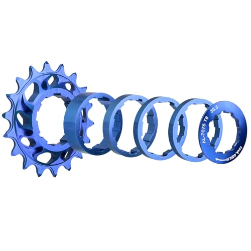 18TシングルスピードCOGS高強度フリーホイール自転車フライホイールスプロケットパーツ固定ギアバイクのためのサイクリングアクセサリーを簡単にインストールする