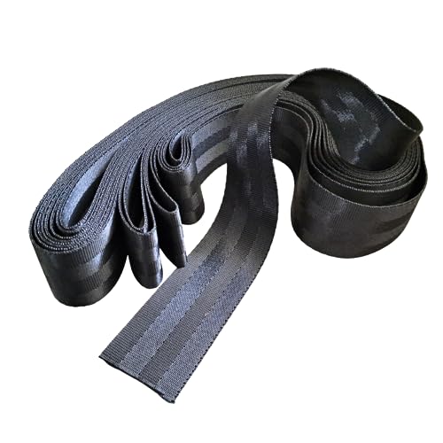 Image of AANIJ Polyester Webbing or Flat Strip 1.5 inch or 38 mm Wide for Diving Gear, Sports Gear, Bag Belt, Hiking, for car high strenght uncut (10 Meter, Pack of 1)