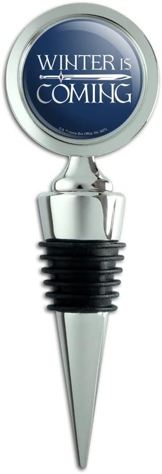 Juego de tronos Winter is Coming tapón para botella de vino