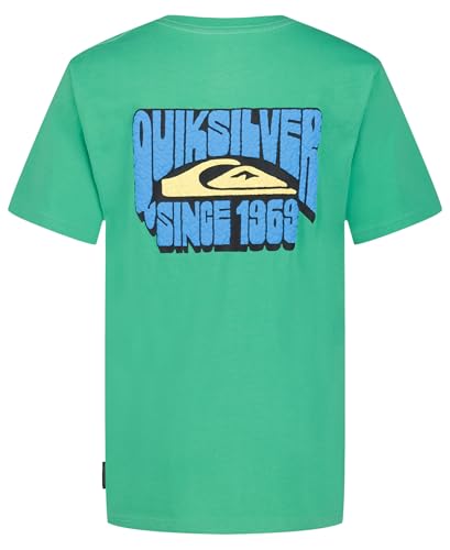 Image of Quiksilver Boys' Short Sleeve Logo Graphic T-Shirt, Soft & Comfortable, Regular Fit