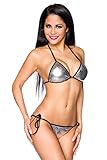 bikini silber glitzer  Bikini - silber/schwarz