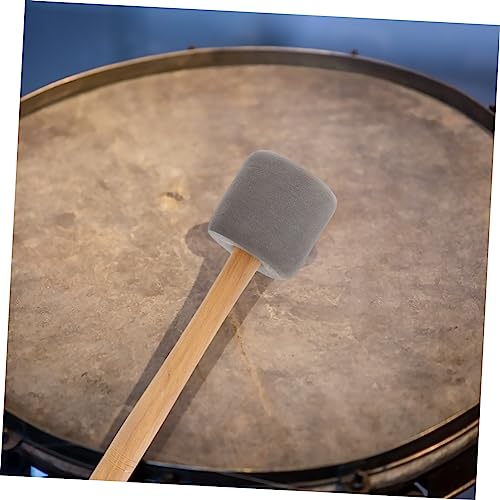 VICASKY 4 piezas Baquetas de percusión con mango de madera y cabeza de espuma para bombo, ligeras y suaves para principiantes y bandas de marcha miniatura 7