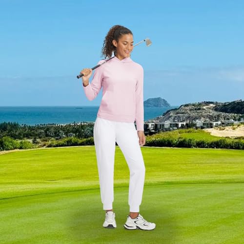 M MAELRE Hoodies for Women Golf Soft Long Sleeve Sweatshirts Plain Dry Fit Fall & Winter Midlayer Womens Hoodies Pullover - Image 4