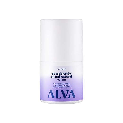 Alva Desodorante Roll on Cristal Natural Lavanda Vegano 50ml