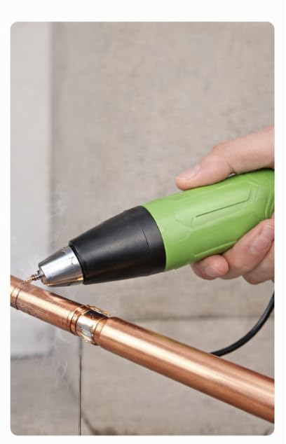 Image of 400W Mini heat gun machine | ABS plastic | Wire stand | Handheld & lightweight | Heat gun for shrink wrapping | DIY | Crafts | Packaging | Electronic task hot air gun machine | Durable''