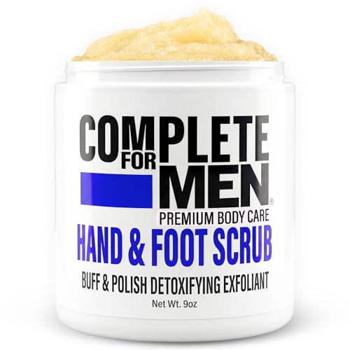 COMPLETE FOR MEN - Hand and Foot Scrub: Exfoliating Feet, Hand Exfoliant, Sugar Scrub for Dry Skin, Moisturizing Rough Skin Remover, Ideal for Hands and Feet Care, Scrub for Men