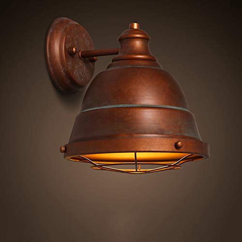 Pared aplacevintage lámpara de Pared Industrial luz e27 Luces de Pared de Hierro Retro Metal Europeo para balcón de Pasillo cafetera decoración de restaurantes Accesorio de iluminación Impermeable