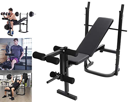 Ama-store Weight Bench Barbell Lifting Press Gym Equipment Exercise Adjustable Incline Foldable Durable Multi-functional Sport Workout Machine(Black) Ama-store Weight Bench Barbell Lifting Press Gym Equipment Exercise Adjustable Incline Foldable Durable Multi-functional Sport Workout Machine(Black)