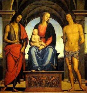 Peinture à l'huile Madonna and Child, l'esprit de la Renaissance